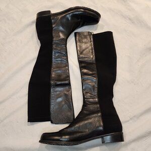 Stuart Weitzman | 5050 Black Leather Knee High Boots
